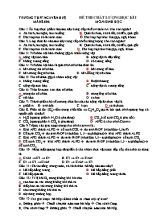 Đề thi chất lượng học kì I môn Sinh học - Mã đề 006